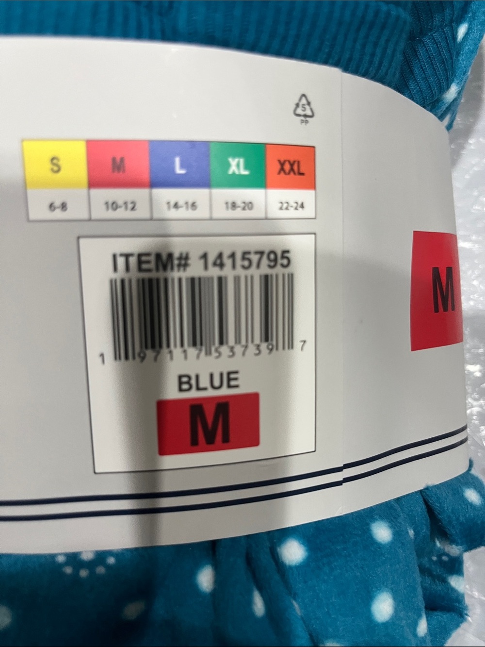 Nautica Ladies' 2-piece Pajamas Set - Blue with White Polka Dots - M - NEW - Picture 3 of 3